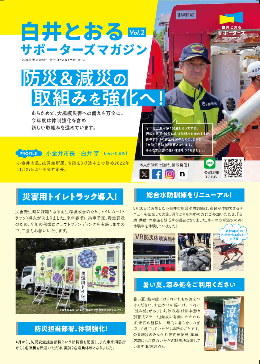 サポーターズマガジン Vol.2 表面